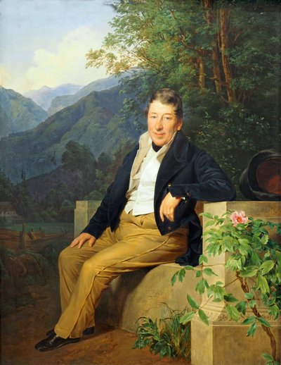 Расми дурнамои қалъаи Баллерой дар Фаронса by Ferdinand Georg Waldmuller